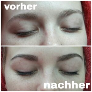 Anwendung: Augenbrauen & Wimpern Kombi